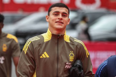 Nottingham Ormanı 'ndan Ramn Sosa Premier Lig maçı sırasında Nottingham Forest, West Ham United' a karşı City Ground, Nottingham, 2 Kasım 2024 'te geldi.
