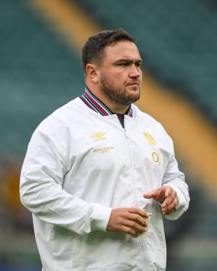 İngiltere 'den Jamie George, 2 Kasım 2024' te Allianz Stadyumu, Twickenham 'da oynanan İngiltere - Yeni Zelanda maçı öncesinde geldi.