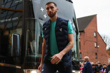 Kristal Saray 'dan Matt Turner, Premier Lig karşılaşması öncesinde Molineux, Wolverhampton, Birleşik Krallık' ta Wolverhampton Wanderers - Crystal Palace maçına geldi.