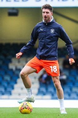 Blackpool 'dan Jake Beesley, 2 Kasım 2024' te İngiltere 'nin Gillingham Priestfield Stadyumu' nda oynanan 1.