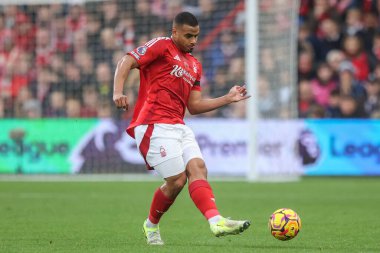 Nottingham Ormanı 'ndan Murillo Santiago Premier League maçında Nottingham Forest, West Ham United' a karşı City Ground, Nottingham 'da 2 Kasım 2024' te pas attı.