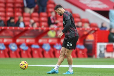 West Ham 'dan Max Kilman Premier League maçı sırasında Nottingham Forest, West Ham United' a karşı City Ground, Nottingham, İngiltere 'de 2 Kasım 2024' te oynanan ısınma maçında