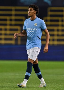 Manchester City 'den Emilio Lawrence Premier League 2 U23 maçında Manchester City, Manchester Stadyumu' nda Norwich City 'e karşı, 1 Kasım 2024