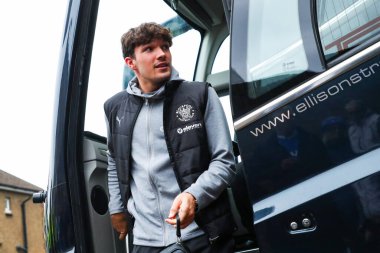 Blackpool 'dan Kyle Joseph, 2 Kasım 2024 tarihinde İngiltere' nin Gillingham Priestfield Stadyumu 'nda oynanan Emirates FA Cup First Round karşılaşması öncesinde EMS Priestfield Stadyumu' na geldi.