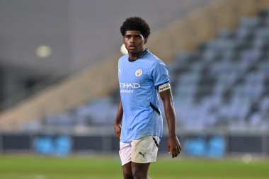 Manchester City 'den Jaden Heskey Premier League 2 U23 maçında Manchester City, Manchester Stadyumu' nda Norwich City 'ye karşı, 1 Kasım 2024