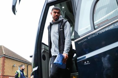 Blackpool 'dan Ashley Fletcher, 2 Kasım 2024 tarihinde İngiltere' nin Gillingham kentindeki Priestfield Stadyumu 'nda oynanan Emirates FA Cup First Round karşılaşması öncesinde EMS Priestfield Stadyumu' na geldi.