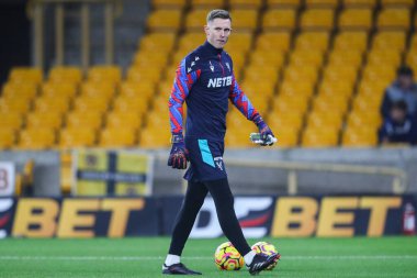 Kristal Saray 'dan Dean Henderson Premier Lig karşılaşması öncesi ısınma sırasında Wolverhampton Wanderers, Molineux, Wolverhampton, İngiltere' deki Crystal Palace 'a karşı 2 Kasım 2024