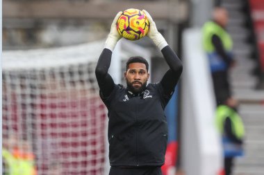 West Ham 'dan Wes Foderingham Premier League maçında maç öncesi ısınma oturumunda Nottingham Forest, West Ham United' a karşı City Ground, Nottingham, İngiltere, 2 Kasım 2024