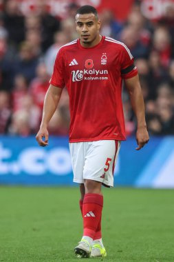 Nottingham Ormanı 'ndan Murillo Santiago Premier League maçı sırasında Nottingham Forest, West Ham United' a karşı City Ground, Nottingham, 2 Kasım 2024