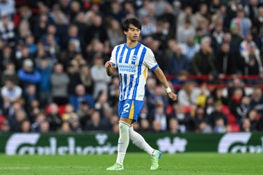Brighton & Hove Albion takımından Kaoru Mitoma Premier Lig maçında Liverpool, Liverpool ve Hove Albion 'a karşı Anfield, Liverpool, İngiltere, 2 Kasım 2024