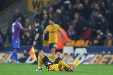 Wolverhampton Wanderers takımından Matheus Cunha, 2 Kasım 2024 'te Wolverhampton Wanderers' ın Molineux, Wolverhampton 'daki Crystal Palace' a karşı oynadığı Premier League maçı sonrasında tepki gösterdi.