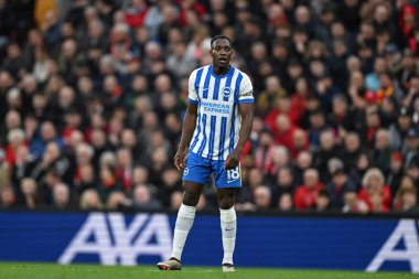 Brighton & Hove Albion 'dan Danny Welbeck Premier League maçında Liverpool, Anfield, Liverpool' da Brighton ve Hove Albion 'a karşı, 2 Kasım 2024