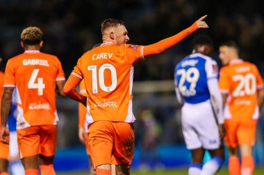 Blackpool 'dan Sonny Carey, 2 Kasım 2024' te İngiltere 'nin Gillingham Priestfield Stadyumu' nda oynanan Emirates FA Cup Birinci Raundunda 0-2 'lik galibiyet golünü kutluyor.