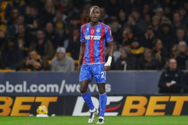 Kristal Saray 'dan Trevoh Chalobah Premier Lig maçı sırasında Wolverhampton Wanderers, Molineux, Wolverhampton' daki Crystal Palace 'a karşı, 2 Kasım 2024