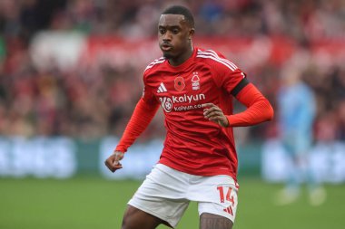 Nottingham Ormanı 'ndan Callum Hudson-Odoi Premier League maçı sırasında Nottingham Forest, West Ham United' a karşı City Ground, Nottingham, İngiltere, 2 Kasım 2024