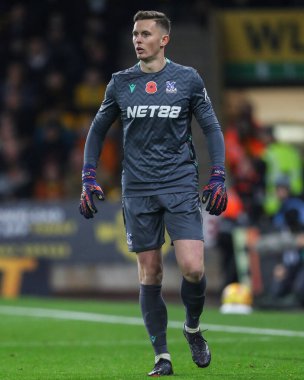 Kristal Saray 'dan Dean Henderson Premier Lig maçı sırasında Wolverhampton Wanderers, Molineux, Wolverhampton' daki Crystal Palace 'a karşı 2 Kasım 2024