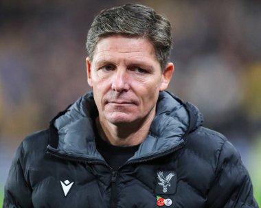 Oliver Glasner manager of Crystal Palace during the Premier League match Wolverhampton Wanderers vs Crystal Palace at Molineux, Wolverhampton, United Kingdom, 2nd November 2024 clipart