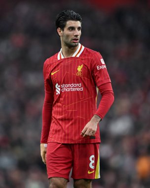 Liverpool 'dan Dominik Szoboszlai Premier League maçında Liverpool' a karşı Brighton ve Hove Albion Anfield, Liverpool, İngiltere 'de 2 Kasım 2024