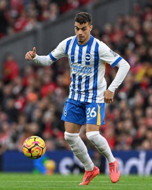 Brighton & Hove Albion takımından Yasin Ayari, İngiltere 'nin Liverpool kentinde oynanan Premier Lig karşılaşmasında Liverpool ve Hove Albion' a karşı 2 Kasım 2024