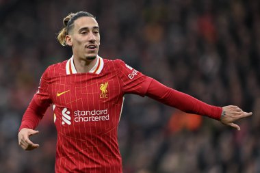 Liverpool 'dan Kostas Tsimikas, İngiltere' nin Liverpool kentinde oynanan Liverpool-Brighton ve Hove Albion maçında 2 Kasım 2024 tarihinde teknik direktörlük yaptı.