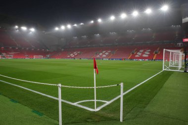 Anfield 'in UEFA Şampiyonlar Ligi, Lig Sahne Maçı sırasında Anfield, Liverpool, 5 Kasım 2024' te Bayer 04 Leverkusen 'e karşı genel bir görüşü