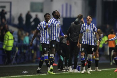 Sheffield 'li Dominic Iorfa, 5 Kasım 2024' te Sheffield, Sheffield, İngiltere 'de oynanan Çarşamba günü Norwich City' ye karşı oynanan Gökyüzü İddia Şampiyonası maçında 2-0 'lık galibiyetini kutluyor.