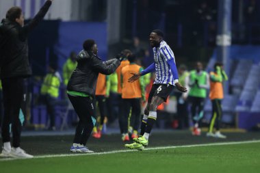 Sheffield 'li Dominic Iorfa, 5 Kasım 2024' te Sheffield, Sheffield, İngiltere 'de oynanan Çarşamba günü Norwich City' ye karşı oynanan Gökyüzü İddia Şampiyonası maçında 2-0 'lık galibiyetini kutluyor.