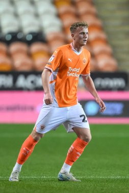 Blackpool 'dan Ryan Finnigan Bristol Street Motors Kupası maçında Liverpool U21' e karşı Bloomfield Road, Blackpool, İngiltere, 6 Kasım 2024
