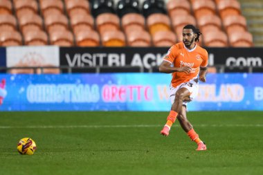 Blackpool 'dan Dominic Thompson Bristol Street Motors Kupası maçında Liverpool U21' e karşı Bloomfield Road, Blackpool, İngiltere 'de 6 Kasım 2024