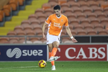 Blackpool 'dan Elkan Baggott Bristol Street Motors Kupası maçında Liverpool U21' e karşı Bloomfield Road, Blackpool, 6 Kasım 2024