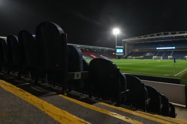 Ewood Park 'ın, 6 Kasım 2024' te İngiltere 'nin Blackburn kentinde oynanan Blackburn Rovers-Stoke City maçı öncesinde genel bir görüntüsü.