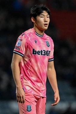 Stoke City 'den Bae Jun-Ho 6 Kasım 2024' te Blackburn Rovers 'a karşı Stoke City' de oynanan Gökyüzü İddia Şampiyonası maçında.