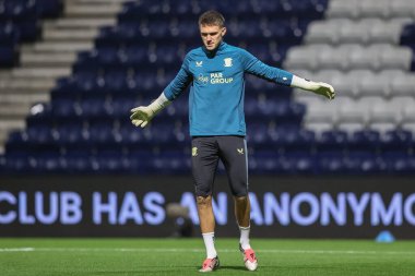 Preston North End 'den Freddie Woodman 6 Kasım 2024' te İngiltere 'nin Deepdale kentinde oynanan Sky Bet Şampiyonası karşılaşmasında oynanan hazırlık maçında