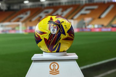 Puma Sky Bet EFL 'in Bristol Street Motors Kupası' nda kazandığı top Blackpool Liverpool U21 'e karşı Bloomfield Road, Blackpool, 6 Kasım 2024