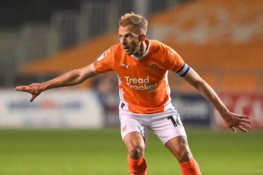 Blackpool 'dan Jordan Rhodes Bristol Street Motors Kupası maçında Liverpool U21' e karşı Bloomfield Road, Blackpool, İngiltere, 6 Kasım 2024