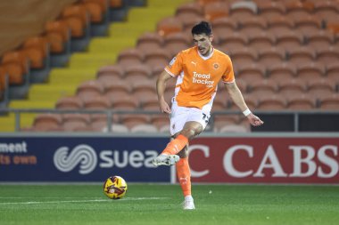 Blackpool 'dan Elkan Baggott Bristol Street Motors Kupası maçında Liverpool U21' e karşı Bloomfield Road, Blackpool, 6 Kasım 2024