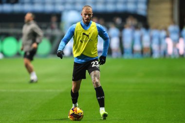 Joe Ward, Coventry Building Society Arena, Coventry, İngiltere, 6 Kasım 2024 'te oynanan Sky Bet Şampiyonası karşılaşması öncesinde oynanan maç öncesi ısınma maçında...