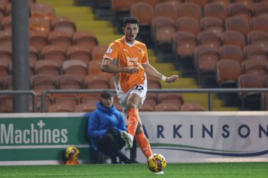 Blackpool 'dan Elkan Baggott Bristol Street Motors Kupası maçında Liverpool U21' e karşı Bloomfield Road, Blackpool, 6 Kasım 2024
