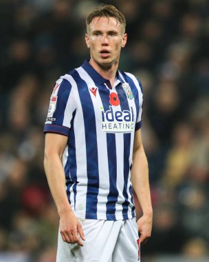 Batı Bromwich Albion takımından Torbjrn Heggem, West Bromwich Albion 'a karşı 7 Kasım 2024' te The Hawthorns, West Bromwich, İngiltere 'de oynanan maçta