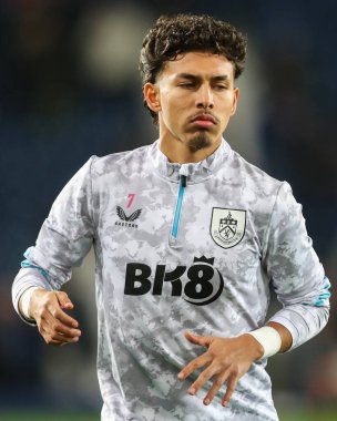 Burnley 'den Jeremy Sarmiento, 7 Kasım 2024' te İngiltere 'nin West Bromwich Albion-Burnley maçı öncesinde oynanan maç öncesi ısınma maçında...