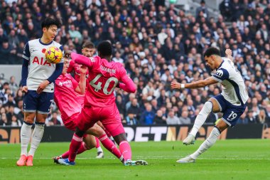 Tottenham Hotspur 'dan Dominic Solanke, Premier League maçında Tottenham Hotspur' a karşı Ipswich Town, Tottenham Hotspur Stadyumu, Londra, İngiltere, 10 Kasım 2024