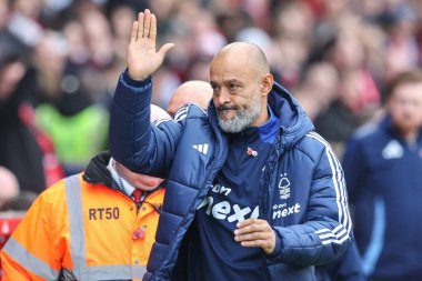 Nuno Esprito Santo Premier League maçında Nottingham Ormanı teknik direktörü Nottingham Forest Newcastle United 'a karşı City Ground, Nottingham, İngiltere, 10 Kasım 2024