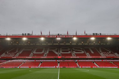 Premier Lig maçı sırasında Nottingham Forest, Newcastle United 'a karşı City Ground, Nottingham, İngiltere' de oynanan maçın genel görünümü 10 Kasım 2024