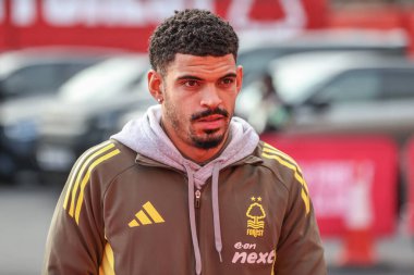 Nottingham Ormanı 'ndan Morgan Gibbs-White Premier League maçı sırasında Nottingham Forest, Newcastle United' a karşı City Ground, Nottingham, İngiltere 'de 10 Kasım 202' de geldi.