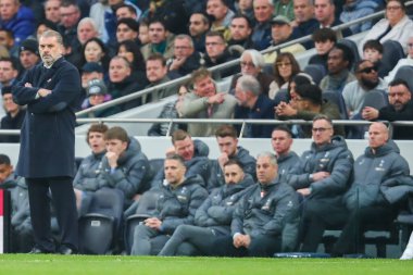 Tottenham Hotspur 'un Ange Postecoglou teknik direktörü Premier Lig maçında Tottenham Hotspur Ipswich Town' a karşı Tottenham Hotspur Stadyumu, Londra, 10 Kasım 2024
