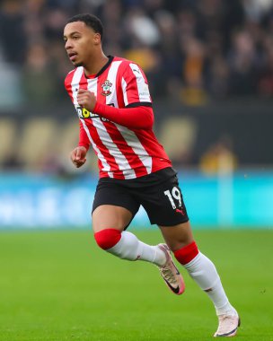 Southampton 'dan Cameron Archer Premier League maçı sırasında Wolverhampton Wanderers, Southampton' a karşı Molineux, Wolverhampton, İngiltere, 9 Kasım 2024