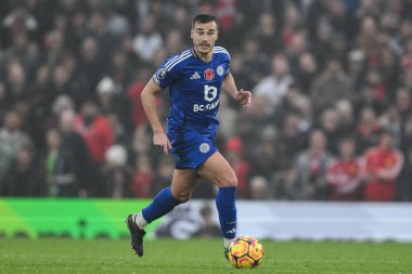 Leicester City 'den Harry Winks, Manchester United ile Leicester City maçında 10 Kasım 2024' te Old Trafford, Manchester, İngiltere 'de karşı karşıya geldi.
