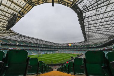 İngiltere 'nin başkenti Allianz Stadyumu' nun genel görünümü, Rugby, Güz Ulusları Serisi öncesinde İngiltere ile Avustralya maçı, Twickenham Stadyumu 'nda, 8 Kasım 2024