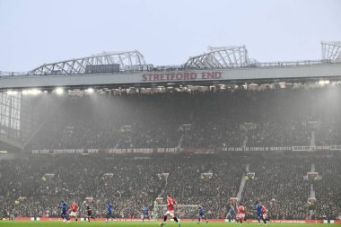 Manchester United ile Leicester City 'nin 10 Kasım 2024' te Old Trafford, Manchester 'da oynanan Premier League maçında genel bir bakış açısı