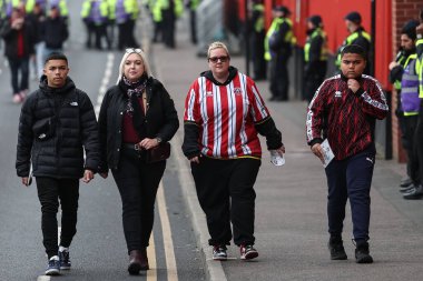 United taraftarları 10 Kasım 2024 'te Bramall Lane, Sheffield, İngiltere' de Sheffield United 'a karşı oynanan Sky Bet Şampiyonası maçında Bramall Lane' de